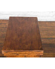 Small Rustic Indian Vintage Sheesham Wood Single Cabinet with Iron Hardware-8. Asian & Chinese Furniture, Art, Antiques, Vintage Home Décor for sale at FEA Home