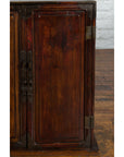 Chinese Qing Dynasty 19th Century Bedside Cabinet with Brass Ornaments-12. Asian & Chinese Furniture, Art, Antiques, Vintage Home Décor for sale at FEA Home
