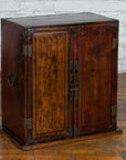Chinese Qing Dynasty 19th Century Bedside Cabinet with Brass Ornaments-15. Asian & Chinese Furniture, Art, Antiques, Vintage Home Décor for sale at FEA Home