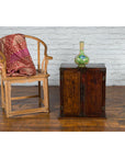 Chinese Qing Dynasty 19th Century Bedside Cabinet with Brass Ornaments-3. Asian & Chinese Furniture, Art, Antiques, Vintage Home Décor for sale at FEA Home