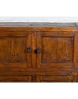 Javanese Vintage Brown Lacquer Eight Door Bookcase with Recessed Panels-5. Asian & Chinese Furniture, Art, Antiques, Vintage Home Décor for sale at FEA Home