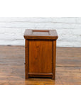 Chinese Early 20th Century Elmwood Bedside Cabinet with Scalloped Apron-12. Asian & Chinese Furniture, Art, Antiques, Vintage Home Décor for sale at FEA Home
