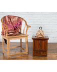 Chinese Early 20th Century Elmwood Bedside Cabinet with Scalloped Apron-2. Asian & Chinese Furniture, Art, Antiques, Vintage Home Décor for sale at FEA Home