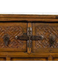 Chinese Qing Dynasty 19th Century Altar Coffer with Carved Geometric Motifs-12. Asian & Chinese Furniture, Art, Antiques, Vintage Home Décor for sale at FEA Home