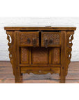Chinese Qing Dynasty 19th Century Altar Coffer with Carved Geometric Motifs-14. Asian & Chinese Furniture, Art, Antiques, Vintage Home Décor for sale at FEA Home