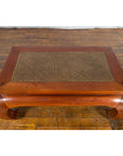 Chinese 19th Century Qing Dynasty Coffee Table with Rattan Top and Chow Legs-11. Asian & Chinese Furniture, Art, Antiques, Vintage Home Décor for sale at FEA Home