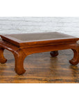 Chinese 19th Century Qing Dynasty Coffee Table with Rattan Top and Chow Legs-14. Asian & Chinese Furniture, Art, Antiques, Vintage Home Décor for sale at FEA Home