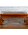 Chinese 19th Century Qing Dynasty Coffee Table with Rattan Top and Chow Legs-4. Asian & Chinese Furniture, Art, Antiques, Vintage Home Décor for sale at FEA Home