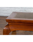 Chinese 19th Century Qing Dynasty Coffee Table with Rattan Top and Chow Legs-5. Asian & Chinese Furniture, Art, Antiques, Vintage Home Décor for sale at FEA Home