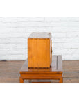Chinese Elmwood Early 20th Century Makeup Chest with Doors and Drawers-10. Asian & Chinese Furniture, Art, Antiques, Vintage Home Décor for sale at FEA Home