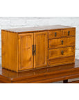 Chinese Elmwood Early 20th Century Makeup Chest with Doors and Drawers-9. Asian & Chinese Furniture, Art, Antiques, Vintage Home Décor for sale at FEA Home