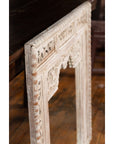 19th Century Painted Thai Mirror with Hand-Carved Scrolling Floral Décor-13. Asian & Chinese Furniture, Art, Antiques, Vintage Home Décor for sale at FEA Home