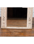 19th Century Painted Thai Mirror with Hand-Carved Scrolling Floral Décor-6. Asian & Chinese Furniture, Art, Antiques, Vintage Home Décor for sale at FEA Home