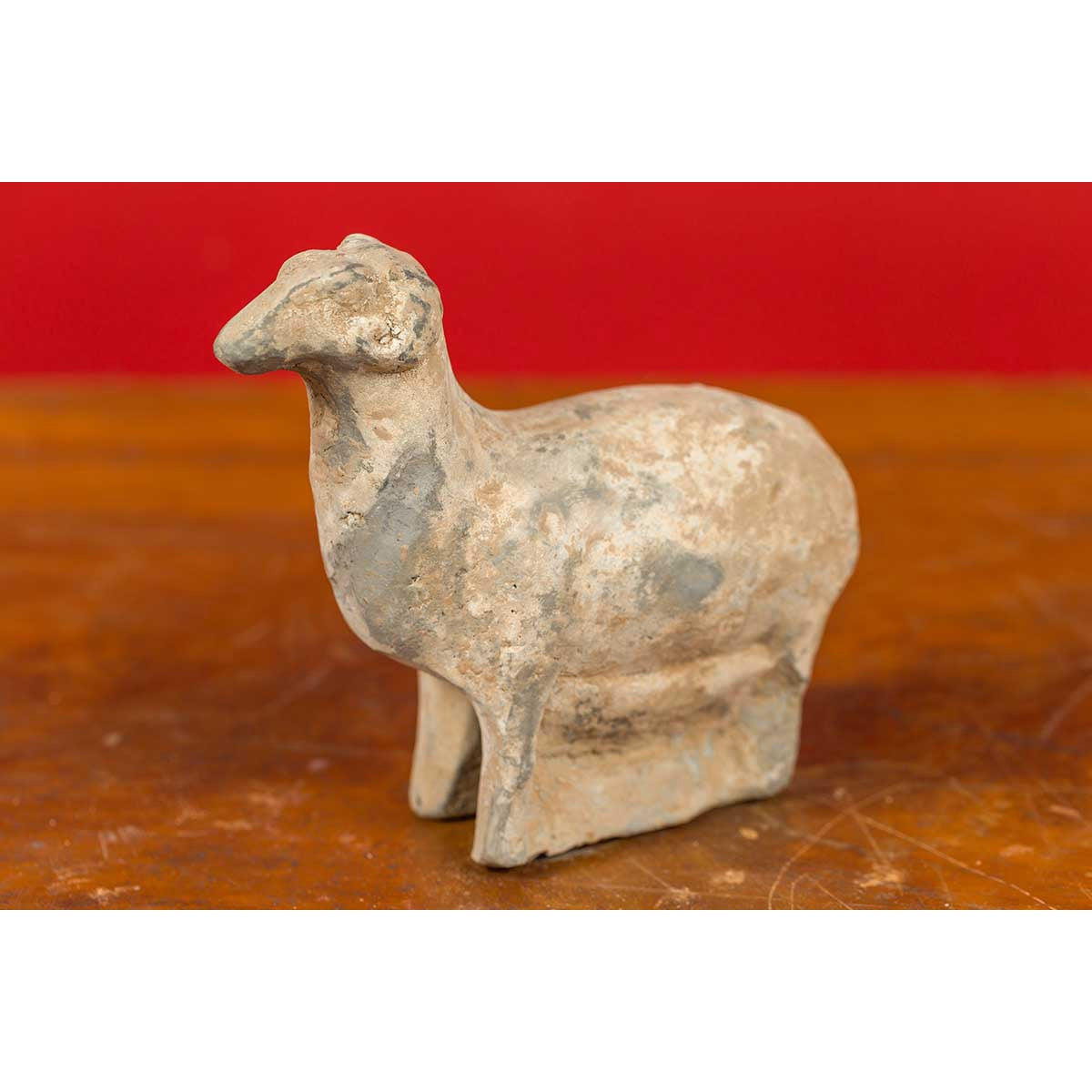 Small Chinese Han Dynasty Terracotta Sheep Mingqi, circa 202 BC-200 AD-3. Asian & Chinese Furniture, Art, Antiques, Vintage Home Décor for sale at FEA Home