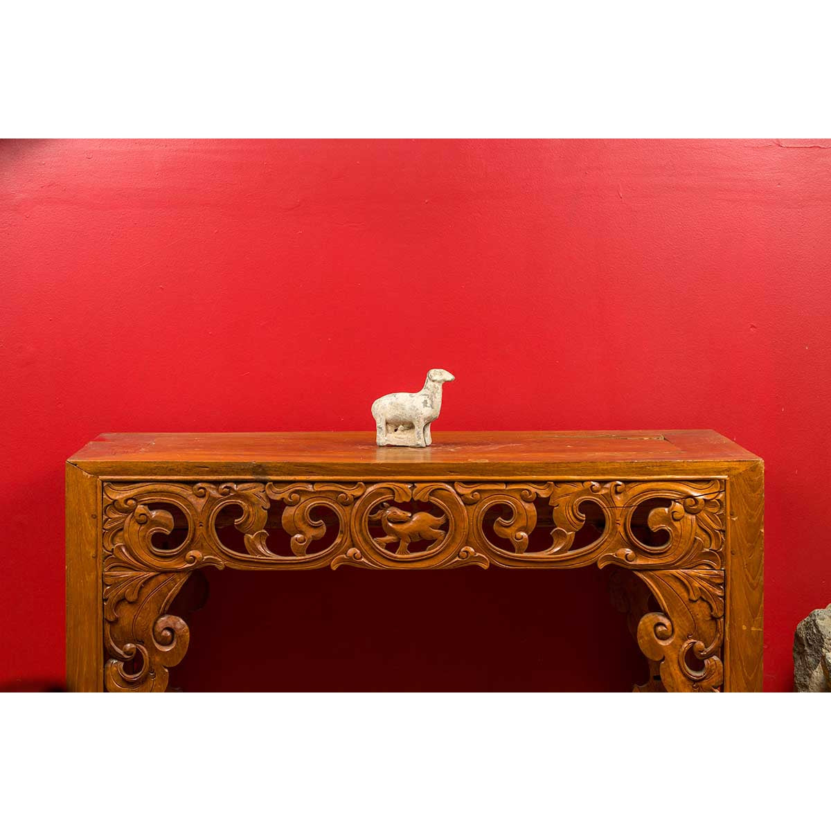 Small Chinese Han Dynasty Terracotta Sheep Mingqi, circa 202 BC-200 AD-11. Asian & Chinese Furniture, Art, Antiques, Vintage Home Décor for sale at FEA Home