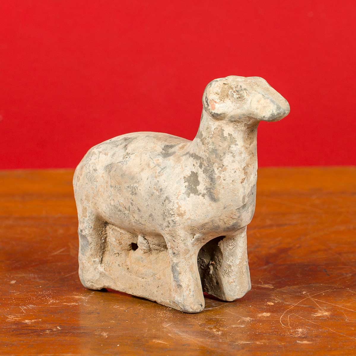 Small Chinese Han Dynasty Terracotta Sheep Mingqi, circa 202 BC-200 AD-2. Asian & Chinese Furniture, Art, Antiques, Vintage Home Décor for sale at FEA Home
