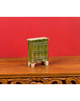 Chinese Ming Dynasty Period Green Glazed Miniature Armoire with Bracket Feet-8. Asian & Chinese Furniture, Art, Antiques, Vintage Home Décor for sale at FEA Home