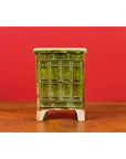 Chinese Ming Dynasty Period Green Glazed Miniature Armoire with Bracket Feet-3. Asian & Chinese Furniture, Art, Antiques, Vintage Home Décor for sale at FEA Home