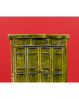 Chinese Ming Dynasty Period Green Glazed Miniature Armoire with Bracket Feet-4. Asian & Chinese Furniture, Art, Antiques, Vintage Home Décor for sale at FEA Home