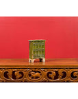 Chinese Ming Dynasty Period Green Glazed Miniature Armoire with Bracket Feet-6. Asian & Chinese Furniture, Art, Antiques, Vintage Home Décor for sale at FEA Home
