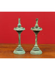 Pair of Angkor-Wat 12th Century Bronze Temple Oil Lamps from the Khmer Empire-8. Asian & Chinese Furniture, Art, Antiques, Vintage Home Décor for sale at FEA Home