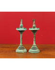 Pair of Angkor-Wat 12th Century Bronze Temple Oil Lamps from the Khmer Empire-4. Asian & Chinese Furniture, Art, Antiques, Vintage Home Décor for sale at FEA Home