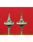 Pair of Angkor-Wat 12th Century Bronze Temple Oil Lamps from the Khmer Empire-5. Asian & Chinese Furniture, Art, Antiques, Vintage Home Décor for sale at FEA Home