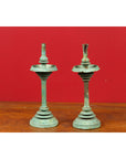 Pair of Angkor-Wat 12th Century Bronze Temple Oil Lamps from the Khmer Empire-7. Asian & Chinese Furniture, Art, Antiques, Vintage Home Décor for sale at FEA Home