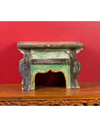 Petite Chinese Ming Dynasty Period Glazed Table with Polychrome Finish-11. Asian & Chinese Furniture, Art, Antiques, Vintage Home Décor for sale at FEA Home