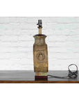 Vintage Bronze Han Style Table Lamp on Wooden Base-13. Asian & Chinese Furniture, Art, Antiques, Vintage Home Décor for sale at FEA Home
