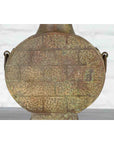 Vintage Bronze Han Style Table Lamp on Wooden Base-7. Asian & Chinese Furniture, Art, Antiques, Vintage Home Décor for sale at FEA Home