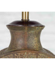 Vintage Bronze Han Style Table Lamp on Wooden Base-9. Asian & Chinese Furniture, Art, Antiques, Vintage Home Décor for sale at FEA Home