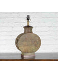 Vintage Bronze Han Style Table Lamp on Wooden Base-10. Asian & Chinese Furniture, Art, Antiques, Vintage Home Décor for sale at FEA Home
