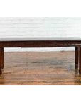 Chinese Brown Side Table from the Qing Dynasty with Foliage-Carved Motifs-12. Asian & Chinese Furniture, Art, Antiques, Vintage Home Décor for sale at FEA Home