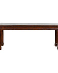 Chinese Brown Side Table from the Qing Dynasty with Foliage-Carved Motifs-1. Asian & Chinese Furniture, Art, Antiques, Vintage Home Décor for sale at FEA Home