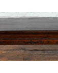 Chinese Brown Side Table from the Qing Dynasty with Foliage-Carved Motifs-5. Asian & Chinese Furniture, Art, Antiques, Vintage Home Décor for sale at FEA Home