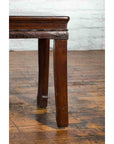 Chinese Brown Side Table from the Qing Dynasty with Foliage-Carved Motifs-8. Asian & Chinese Furniture, Art, Antiques, Vintage Home Décor for sale at FEA Home