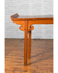 Chinese Qing Dynasty Elmwood Altar Console Table with Cloudy Scroll Motifs-3. Asian & Chinese Furniture, Art, Antiques, Vintage Home Décor for sale at FEA Home