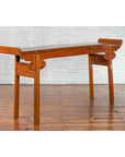 Chinese Qing Dynasty Elmwood Altar Console Table with Cloudy Scroll Motifs-9. Asian & Chinese Furniture, Art, Antiques, Vintage Home Décor for sale at FEA Home
