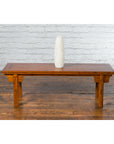 Chinese Early 20th Century Wooden Cocktail Table with Carved Spandrels-2. Asian & Chinese Furniture, Art, Antiques, Vintage Home Décor for sale at FEA Home