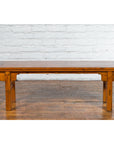 Chinese Early 20th Century Wooden Cocktail Table with Carved Spandrels-3. Asian & Chinese Furniture, Art, Antiques, Vintage Home Décor for sale at FEA Home