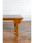 Chinese Early 20th Century Wooden Cocktail Table with Carved Spandrels-7. Asian & Chinese Furniture, Art, Antiques, Vintage Home Décor for sale at FEA Home