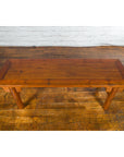 Chinese Early 20th Century Wooden Cocktail Table with Carved Spandrels-8. Asian & Chinese Furniture, Art, Antiques, Vintage Home Décor for sale at FEA Home