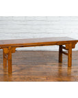 Chinese Early 20th Century Wooden Cocktail Table with Carved Spandrels-9. Asian & Chinese Furniture, Art, Antiques, Vintage Home Décor for sale at FEA Home