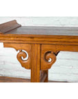 Chinese Qing Dynasty Wooden Altar Console Table with Cloudy Scroll Motifs-13. Asian & Chinese Furniture, Art, Antiques, Vintage Home Décor for sale at FEA Home