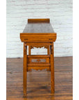 Chinese Qing Dynasty Wooden Altar Console Table with Cloudy Scroll Motifs-11. Asian & Chinese Furniture, Art, Antiques, Vintage Home Décor for sale at FEA Home