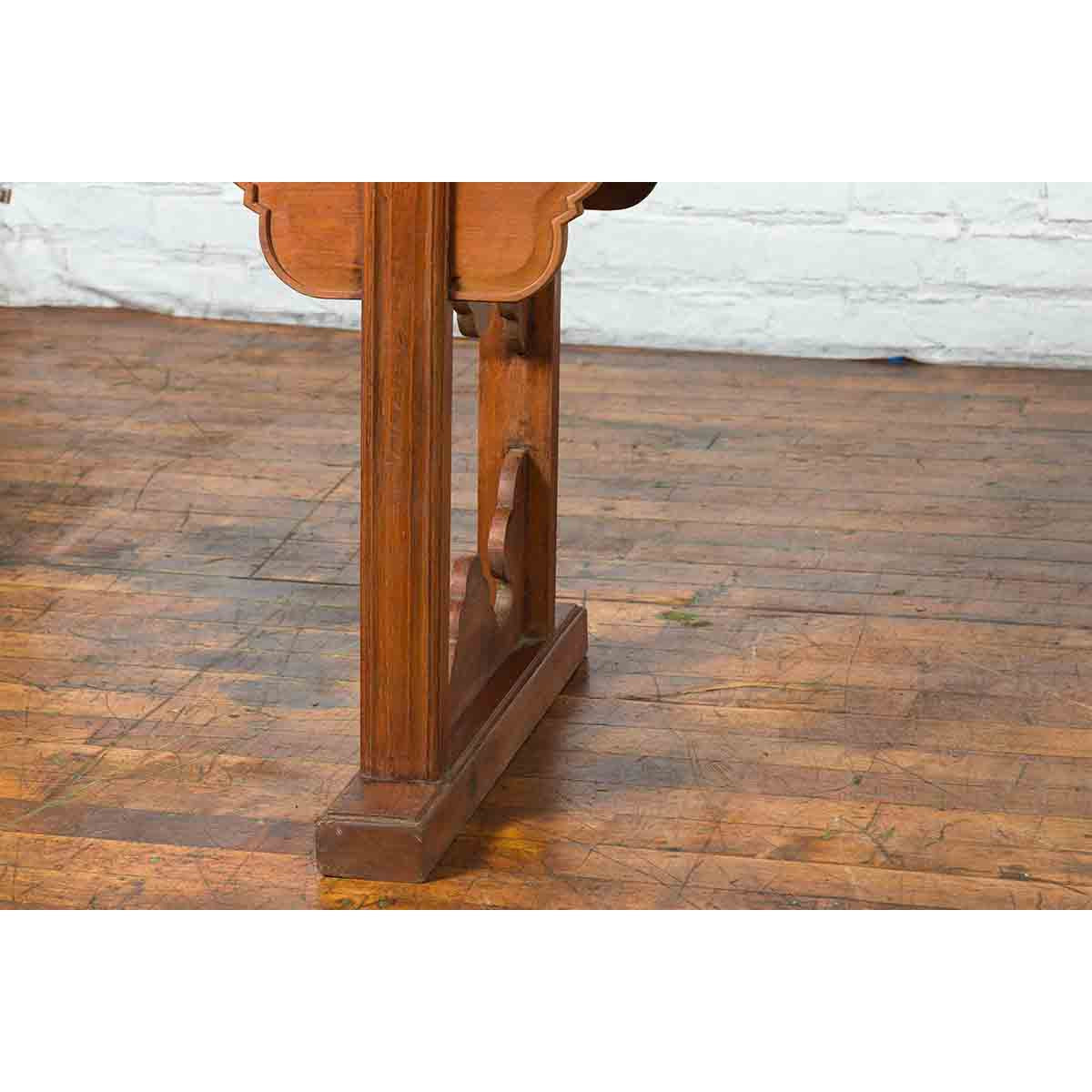 Qing Dynasty 19th Century Chinese Altar Console Table with Carved Cloudy Motifs-13. Asian & Chinese Furniture, Art, Antiques, Vintage Home Décor for sale at FEA Home