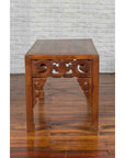Chinese Antique Low Side Table with Cloud-Carved Apron and Horsehoof Feet-14. Asian & Chinese Furniture, Art, Antiques, Vintage Home Décor for sale at FEA Home