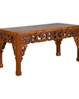 Chinese Antique Low Side Table with Cloud-Carved Apron and Horsehoof Feet-1. Asian & Chinese Furniture, Art, Antiques, Vintage Home Décor for sale at FEA Home