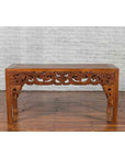 Chinese Antique Low Side Table with Cloud-Carved Apron and Horsehoof Feet-4. Asian & Chinese Furniture, Art, Antiques, Vintage Home Décor for sale at FEA Home